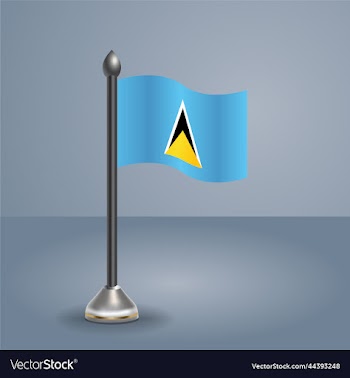 state table flag of st lucia