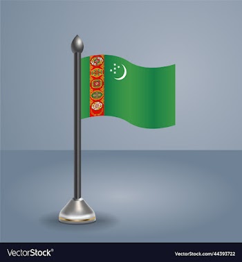 state table flag of turkmenistan