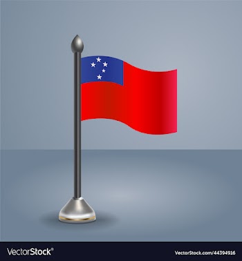 state table flag of western samoa