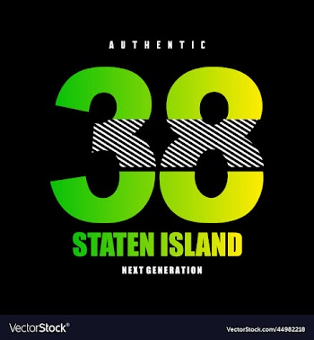 staten island typography design t - shirt print