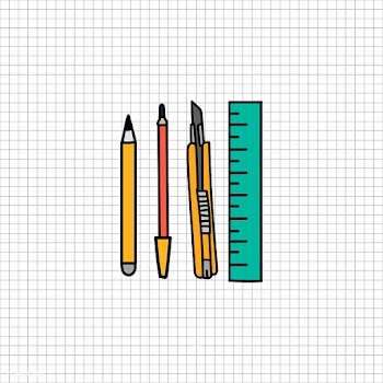 Stationary illustration drawing style | Free stock vector - 43511