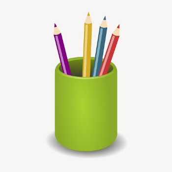Stationery colored pencils clip art | Free Photo - rawpixel