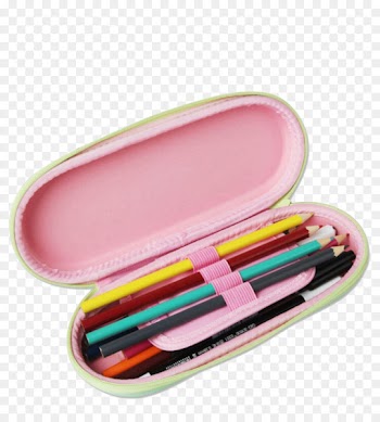 Stationery Pencil case Colored pencil - Pencil case filled with colored pens 