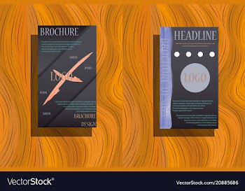 Stationery template design with triangles vector image