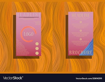 Stationery template design with triangles vector image
