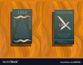 Stationery template design with triangles vector image