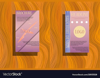 Stationery template design with triangles vector image