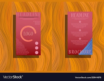 Stationery template design with triangles vector image