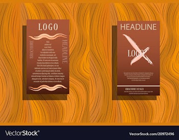 Stationery template design with triangles vector image