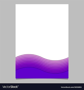 Stationery template from wave stripes - brochure vector image