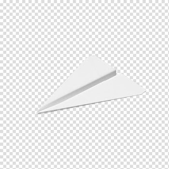 Stationery White Icon, White paper airplane transparent background PNG clipart