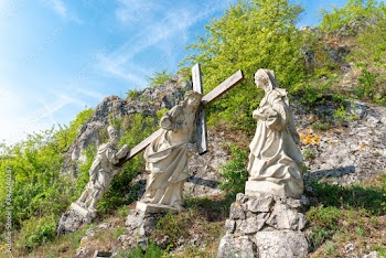 Stations of the Cross Jesus monument in Lower Austria, Europe