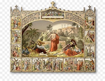 Stations of the Cross Resurrection of Jesus Stations of the Resurrection Christian cross Diorama - jesus easter 