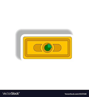 Statistic pie graph on banknote vector image