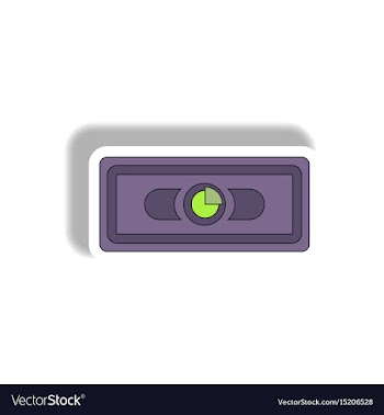Statistic pie graph on banknote vector image