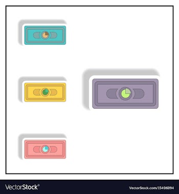 Statistic pie graph on banknote vector image