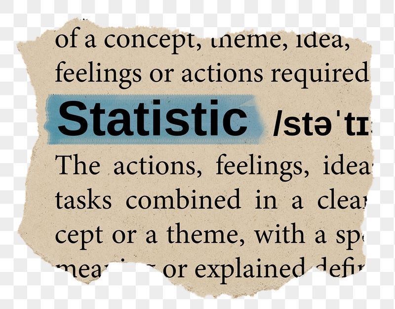 Statistic png word sticker, torn | Free PNG - rawpixel