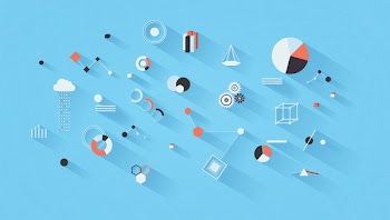  Statistics and Science with Data Set Analysis - Abstract Illustr 