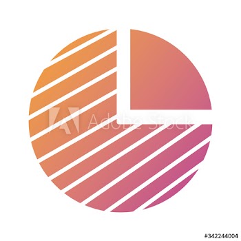 statistics pie silhouette style icon