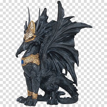 Statue Dragon Figurine Lucky Buddha Paper knife, dragon transparent background PNG clipart