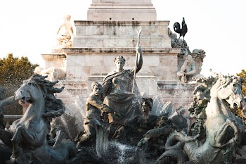 Statue Holding Trident