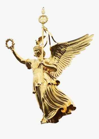 Statue of goddess of Fama | Free PSD - rawpixel