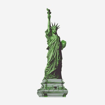 Statue of Liberty clipart, famous | Free Photo - rawpixel