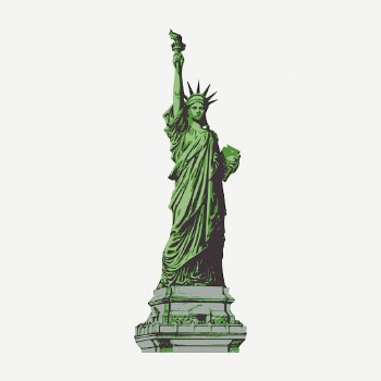 Statue of Liberty clipart, famous | Free PSD - rawpixel