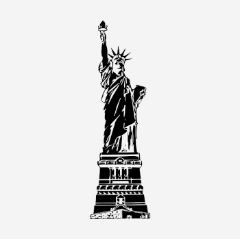 Statue of Liberty clipart, landmark | Free Vector - rawpixel