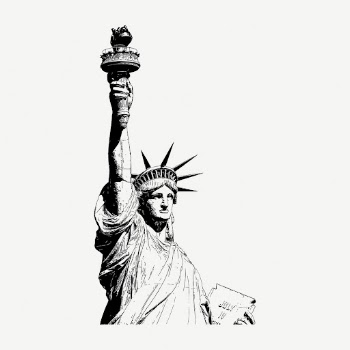 Statue of Liberty collage element, | Free PSD - rawpixel