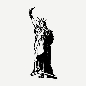 Statue of Liberty drawing clipart, | Free PSD - rawpixel
