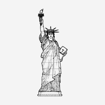 Statue of Liberty drawing, vintage | Free Photo - rawpixel