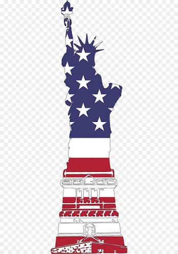 Statue of Liberty Independence Day T-shirt Flag of the United States - USA Statue of Liberty 