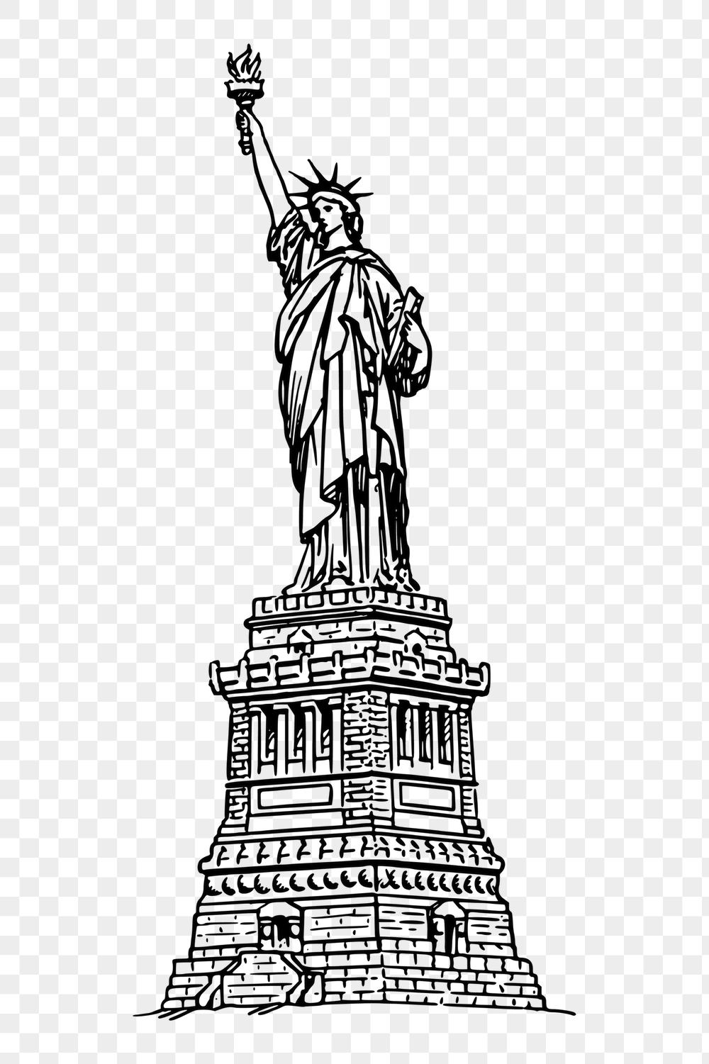Statue of Liberty png sticker, | Free PNG - rawpixel