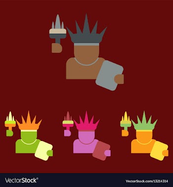 Statue of liberty set vector image