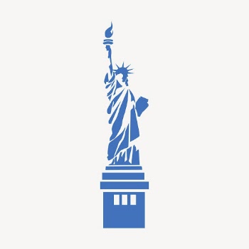 Statue of Liberty silhouette clipart, | Free Vector - rawpixel