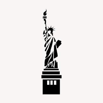 Statue of Liberty silhouette collage | Free PSD - rawpixel