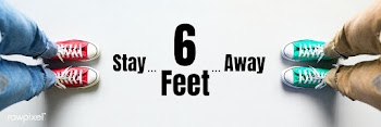 Stay 6 feet away for social distancing during coronavirus pandemic ban.. | Free  photo - 2300305