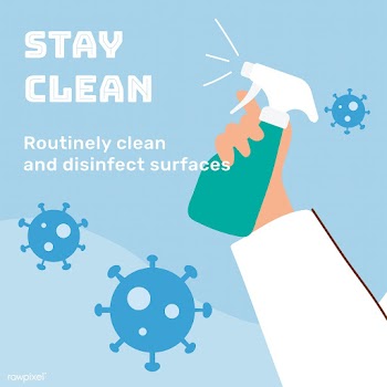 Stay clean during coronavirus outbreak social template vector | Free  vector - 2313839