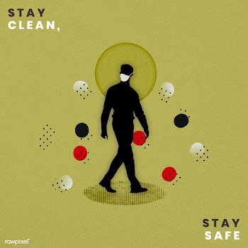 Stay clean, stay safe during coronavirus pandemic social template mock.. | Free  illustration - 2311427