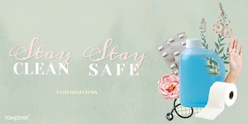 Stay clean stay safe during coronavirus pandemic social template vecto.. | Free  vector - 2319100