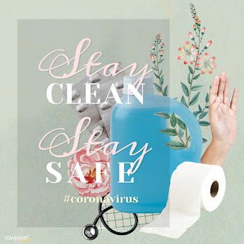 Stay clean stay safe during coronavirus pandemic social template vecto.. | Free  vector - 2319211