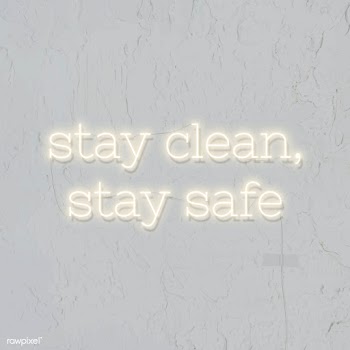 Stay clean, stay safe during the coronavirus outbreak neon sign vector | Free  vector - 2311041