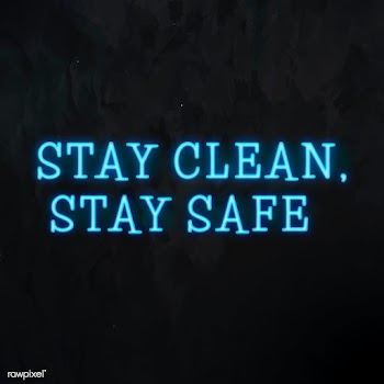 Stay clean, stay safe during the coronavirus outbreak neon sign vector | Free  vector - 2312518