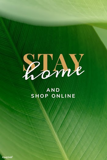 Stay home and shop online vector | Free  vector - 2289046