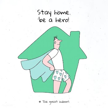Stay home, be a hero coronavirus vector  | Free  vector - 2302056
