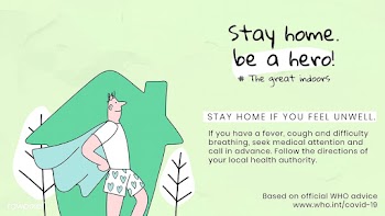 Stay home if you feel unwell during coronavirus outbreak social templa.. | Free  vector - 2313871