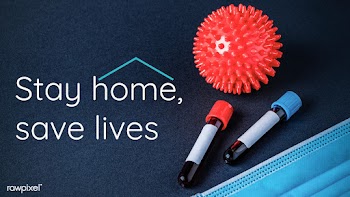 Stay home save lives coronavirus pandemic banner | Free  photo - 2300314