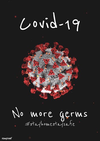 Stay home stay safe during coronavirus pandemic mockup | Free  illustration - 2313419
