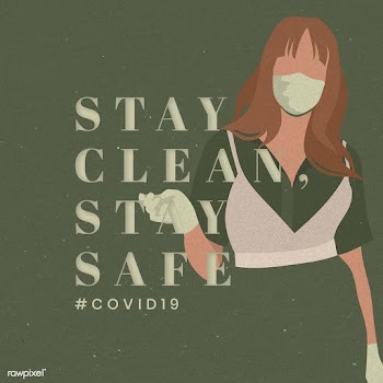 Stay home stay safe during COVID-19 social template illustration | Free  illustration - 2318503